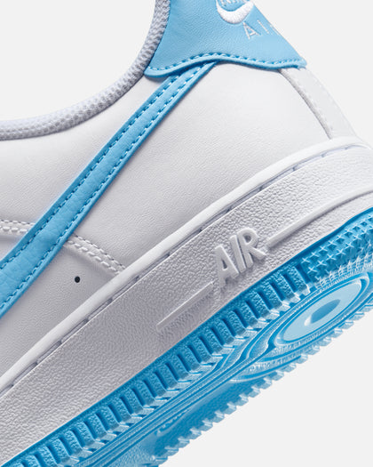 Nike Kids' Air Force 1 (GS) White/Aquarius Blue
