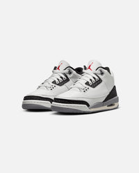 Jordan Kids' Air Jordan 3 Retro (GS) "Cement Grey" Summit White/Fire Red Cement