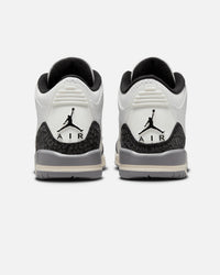 Jordan Kids' Air Jordan 3 Retro (GS) "Cement Grey" Summit White/Fire Red Cement