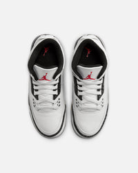 Jordan Kids' Air Jordan 3 Retro (GS) "Cement Grey" Summit White/Fire Red Cement