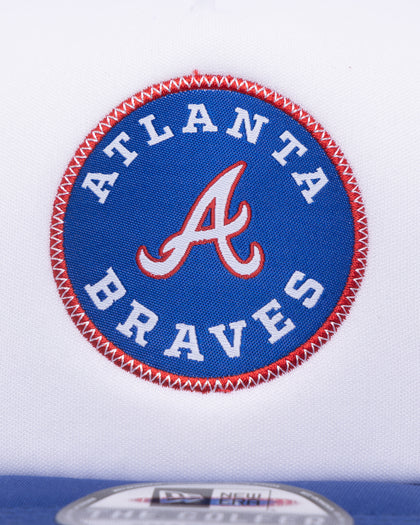 New Era Atlanta Braves Golfer Trucker Snapback White/Royal