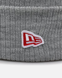 New Era Branded Beanie Grey