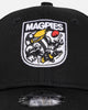 New Era Kids' Collingwood Magpies 'AFL Retro Mascot' 9FORTY Strapback OTC
