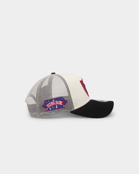 New Era Oakland Raiders 'Retro Mosaic' 9FORTY A-Frame Trucker Snapback White/Black