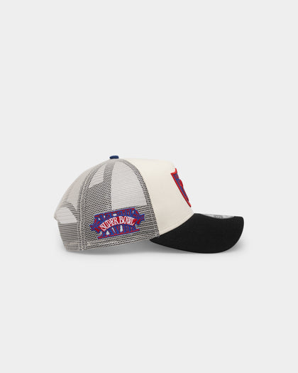 New Era Oakland Raiders 'Retro Mosaic' 9FORTY A-Frame Trucker Snapback White/Black