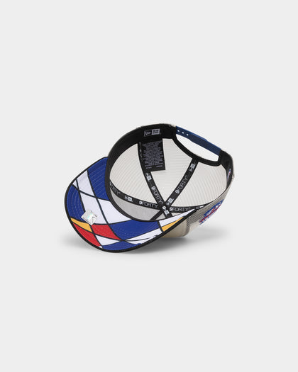 New Era Los Angeles Lakers 'Retro Mosaic' 9FORTY A-Frame Trucker Snapback White/Black