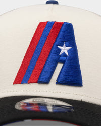 New Era Houston Astros 'Retro Mosaic' 9FORTY A-Frame Trucker Snapback White/Black