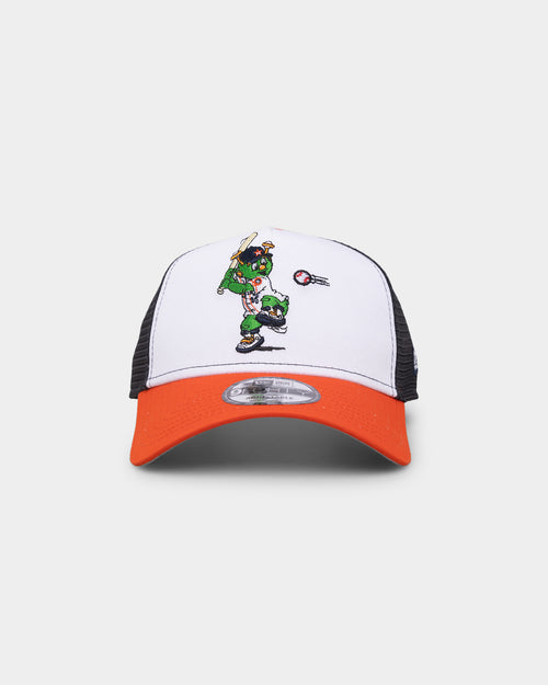 New Era Houston Astros 'Mascot Magic' Foam Front 9FORTY A-Frame Trucker Snapback White/Orange