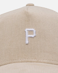 New Era Pittsburgh Pirates 'Micro Cord Cream' 9FORTY A-Frame Snapback Cream/White