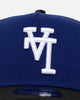 New Era Los Angeles Dodgers 'Upside Down LA Logo' 9FORTY A-Frame Snapback Dark Royal/Black