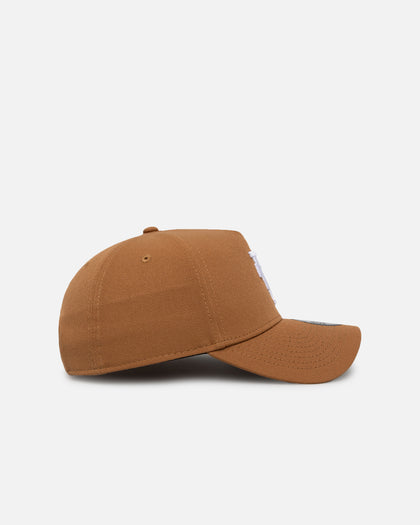 New Era Los Angeles Dodgers 'Upside Down LA Logo' 9FORTY A-Frame Snapback Light Bronze
