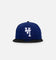 New Era Los Angeles Dodgers 'Upside Down LA Logo' 9FIFTY Snapback Dark Royal/Black