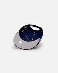 New Era Los Angeles Dodgers 'Upside Down LA Logo' 9FIFTY Snapback Dark Royal/Black