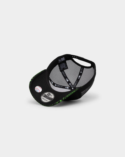New Era San Francisco Giants 'Glow In The Dark' 9FORTY A-Frame Trucker Snapback Black/Neon Green