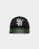 New Era San Diego Padres 'Glow In The Dark' 9FORTY A-Frame Trucker Snapback Black/Neon Green