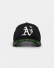 New Era Oakland Athletics 'Glow In The Dark' 9FORTY A-Frame Trucker Snapback Black/Neon Green