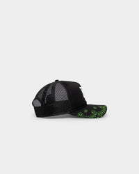New Era Los Angeles Dodgers 'Glow In The Dark' 9FORTY A-Frame Trucker Snapback Black/Neon Green