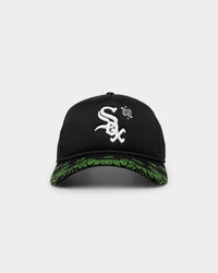 New Era Chicago White Sox 'Glow In The Dark' 9FORTY A-Frame Trucker Snapback Black/Neon Green