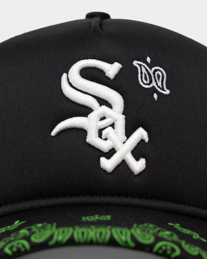 New Era Chicago White Sox 'Glow In The Dark' 9FORTY A-Frame Trucker Snapback Black/Neon Green