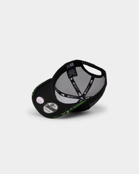 New Era Boston Red Sox 'Glow In The Dark' 9FORTY A-Frame Trucker Snapback Black/Neon Green
