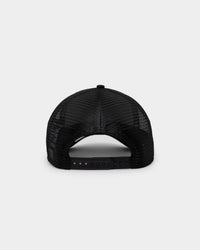 New Era Atlanta Braves 'Glow In The Dark' 9FORTY A-Frame Trucker Snapback Black/Neon Green