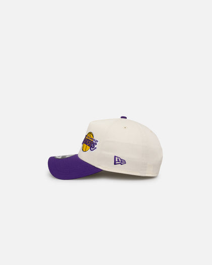 New Era Los Angeles Lakers 'Tall Text' 9FORTY A-Frame Snapback Chrome White/OTC