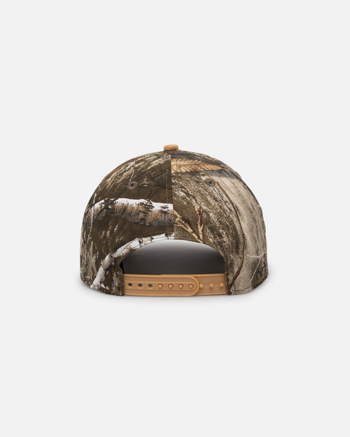New Era Los Angeles Lakers 'Real Tree Tan Suede' 9FORTY A-Frame Snapback Real Tree