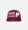 New Era Philadelphia Pillies 'Puff Print' Pre-Curved Golfer Trucker Snapback Russet