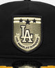 New Era Los Angeles Dodgers 'Military Patch' Pre-Curved Golfer Snapback Black