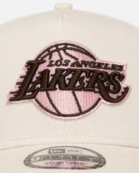 New Era Los Angeles Lakers 'Neapolitan Chrome' 9FORTY A-Frame Snapback Chrome/Pink Met