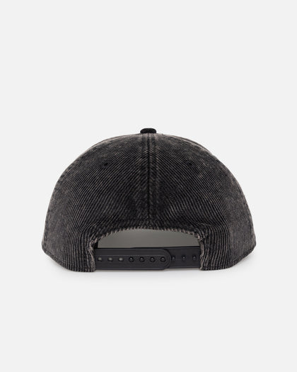 New Era Pittsburgh Pirates 'Washed Corduroy Golfer' Pre-Curved Golfer Snapback Washed Black