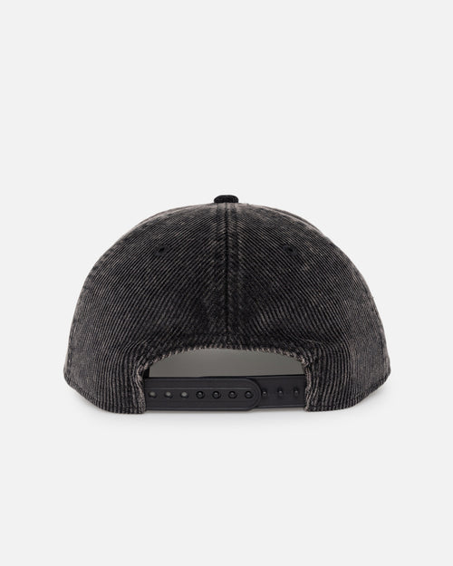 New Era Pittsburgh Pirates 'Washed Corduroy Golfer' Pre-Curved Golfer Snapback Washed Black