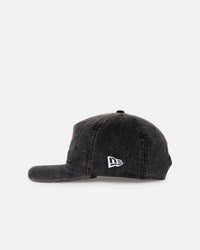 New Era Pittsburgh Pirates 'Washed Corduroy Golfer' Pre-Curved Golfer Snapback Washed Black
