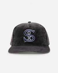 New Era Chicago White Sox 'Washed Corduroy Golfer' Pre-Curved Golfer Snapback Washed Black