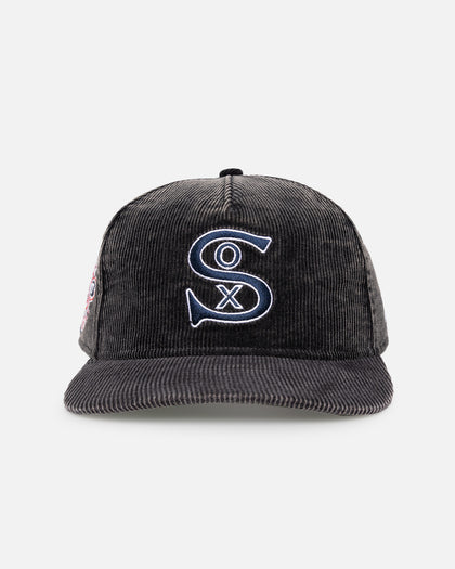 New Era Chicago White Sox 'Washed Corduroy Golfer' Pre-Curved Golfer Snapback Washed Black