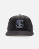 New Era Chicago White Sox 'Washed Corduroy Golfer' Pre-Curved Golfer Snapback Washed Black