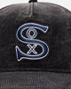 New Era Chicago White Sox 'Washed Corduroy Golfer' Pre-Curved Golfer Snapback Washed Black