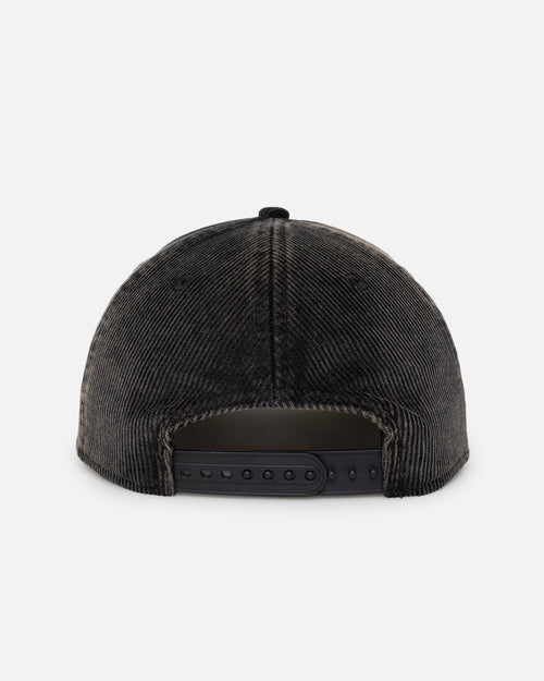 New Era Chicago Bulls 'Washed Corduroy Golfer' Pre-Curved Golfer Snapback Washed Black