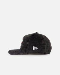 New Era Chicago Bulls 'Washed Corduroy Golfer' Pre-Curved Golfer Snapback Washed Black