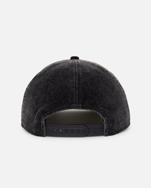 New Era Boston Red Sox 'Washed Corduroy Golfer' Pre-Curved Golfer Snapback Washed Black