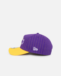 New Era Los Angeles Lakers '2-Tone Pinstripe' 9FORTY A-Frame Snapback Pinstripe