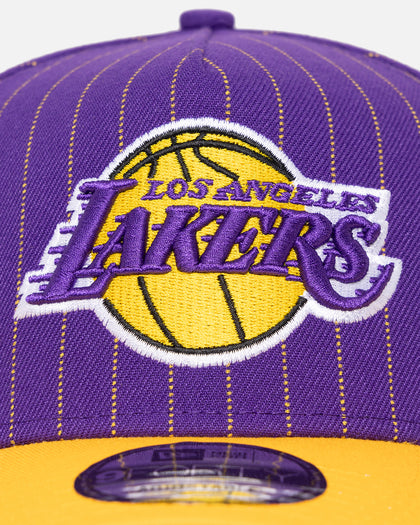 New Era Los Angeles Lakers '2-Tone Pinstripe' 9FORTY A-Frame Snapback Pinstripe