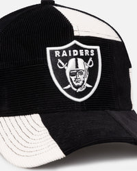 New Era Las Vegas Raiders 'Patchwork Corduroy' 9FORTY A-Frame Snapback Black/Cream