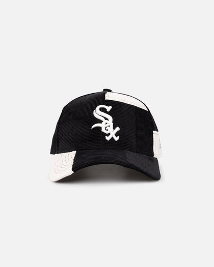 New Era Chicago White Sox 'Patchwork Corduroy' 9FORTY A-Frame Snapback Black/Cream