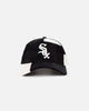 New Era Chicago White Sox 'Patchwork Corduroy' 9FORTY A-Frame Snapback Black/Cream