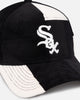 New Era Chicago White Sox 'Patchwork Corduroy' 9FORTY A-Frame Snapback Black/Cream