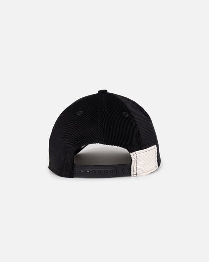New Era Chicago White Sox 'Patchwork Corduroy' 9FORTY A-Frame Snapback Black/Cream