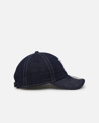 New Era Los Angeles Dodgers Washed Denim Casual Classic Strapback Blue Washed Denim