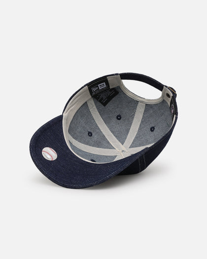 New Era Los Angeles Dodgers Washed Denim Casual Classic Strapback Blue Washed Denim