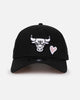 New Era Chicago Bulls 'Pink Satin Hearts' 9FORTY A-Frame Snapback Black/White